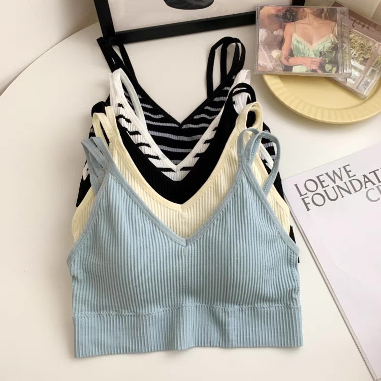 Cambridge V Neck Built-In Bra Bralette